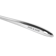 Silver Stainless Steel Sigma King Medium Skimmer, 28 Cm | Stainless Steel Poni - Easy To Clean & Dishwasher Safe