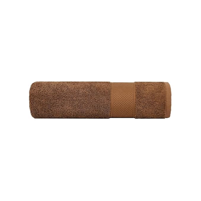 Hanorix 100% Cotton Large Size Bath Towel 450 Gsm | Soft Bath Towel For Men & Women Ultra Absorbent Cotton Towel Soft & Absorbent Towel (Brown)