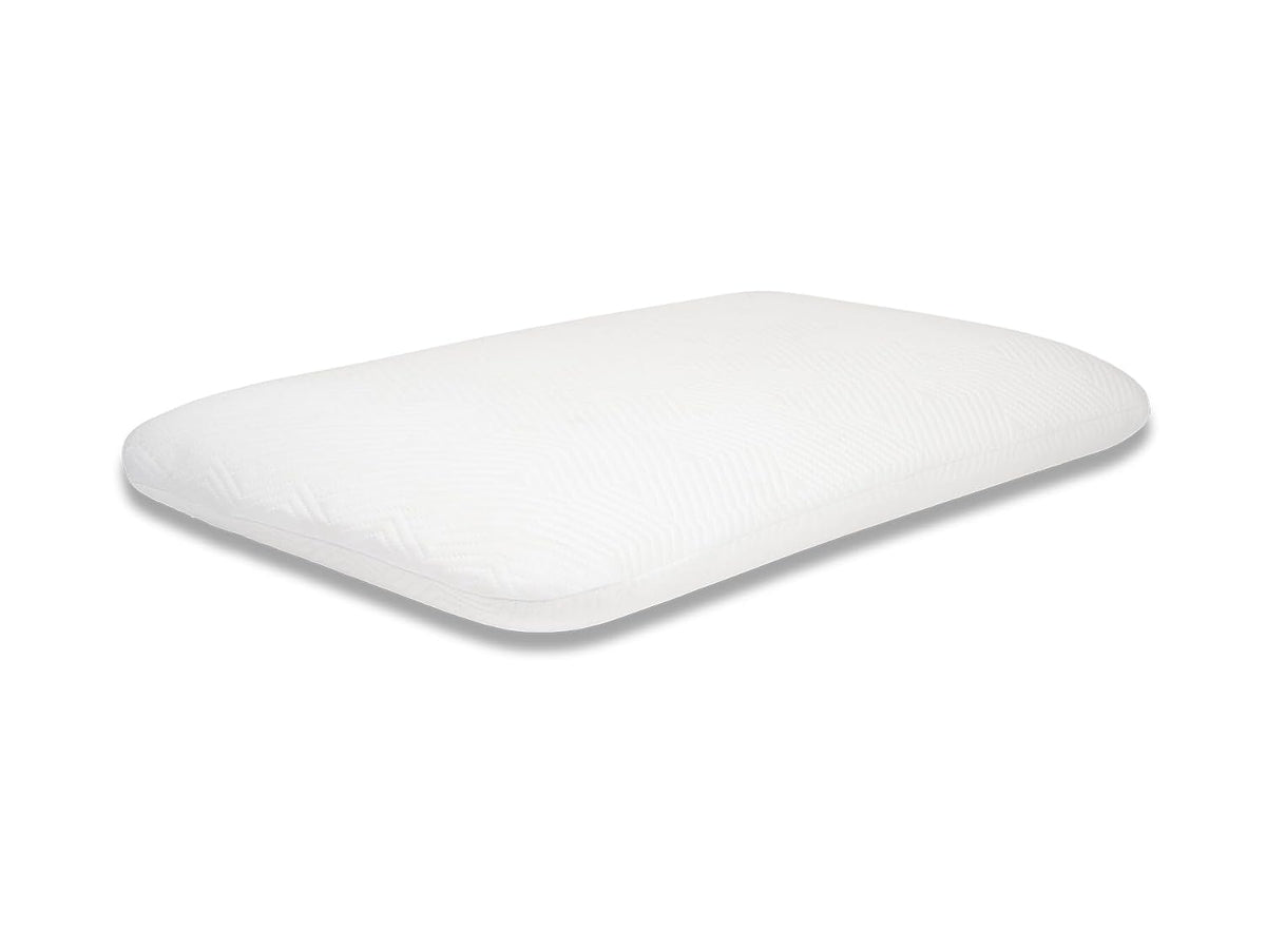 Slim Memory Foam Pillow, For Back, Side & Stomach Sleepers, White - 3 Inch Thick | Bed Pillow, Breathable, Lightweight, Removable & Washable Cover | Medium Firm Pillow - Pack Of 1