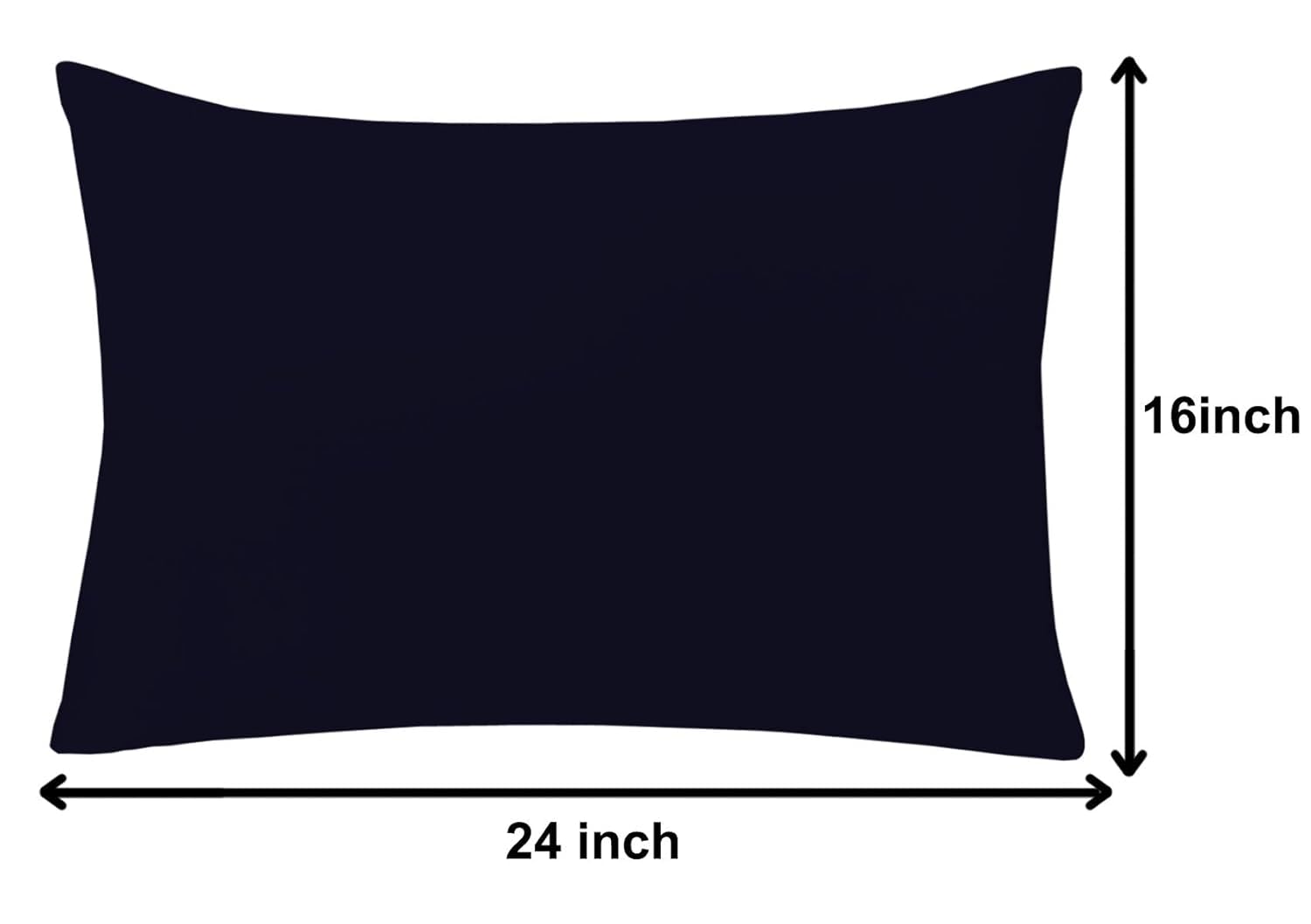 Luxurious Pillow Filler For Bedroom & Home Décor - 16 X 24 Inch | Microfiber Pillow Cushion Filler, Rectangular Deigns, All Season Comfort & Flawless Aesthetics - Pack Of 2