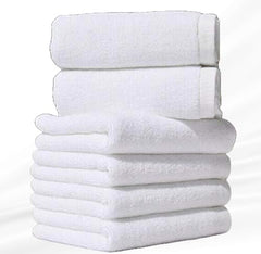 Sanjeev Textiles Hotel White Color Super Soft 100% Cotton Full Size Quick Absorption & Faster Drying Towel Luxury Bath Towel 760 Gsm