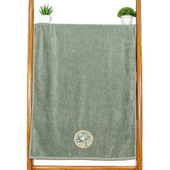 Akiko Home Prima Dream 100% Cotton Bath Towels 450 Gsm | Soft, Absorbent & Durable, Cotton Bath Towel | Pack Of 1 (Green)