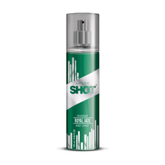 Layer'r Shot Royal Jade Body Spray For Men 135ml  4.56 Fl.oz. | Perfect For Party Wear