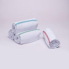 Yatta Traditional Thorthu Kerala Towel Cotton Large Size 130gsm | End Stitched Thorth Light Weight, Quick Dry Towel (Pack Of 4)