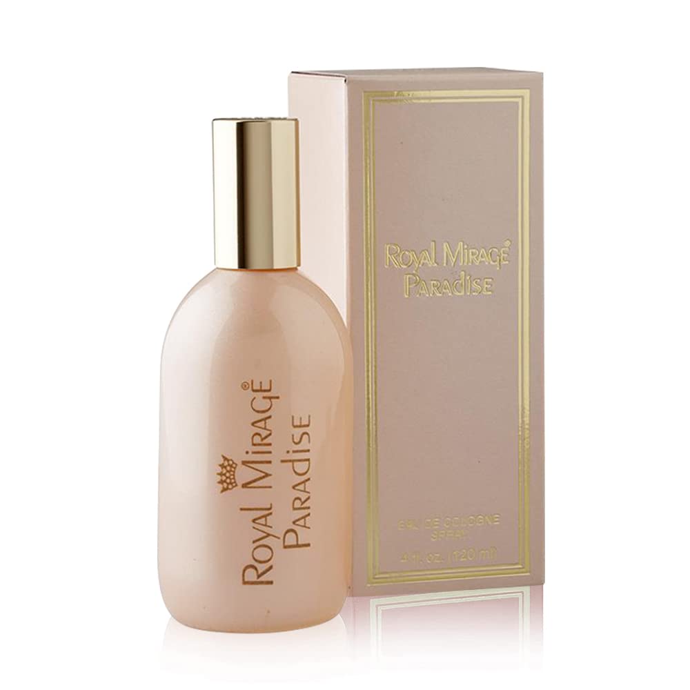 Royal Mirage Paradise Eau De Cologne Spray 120ml 4.0 Fl.oz. Alcohol Free | Women Fragrance