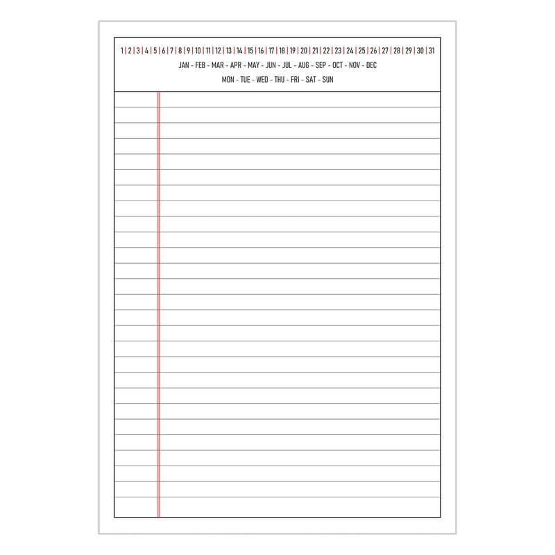 A4 Size, Pads, Writing Notepads, 50 Single Side Ruled & Unruled Sheets Per Pad, Pads, White, 1Pc