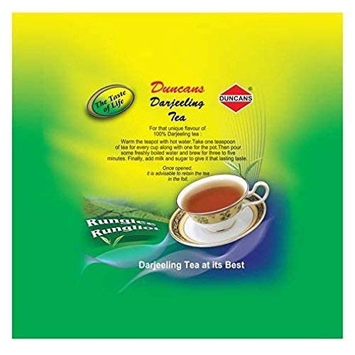 Duncans Darjeeling Tea - 250gm Tin Caddy Pack, 8.8 Ounce | 100% Orthodox Tea Leaf - Darjeeling Loose Leaf Black Tea | Medium Caffeine Chai Patti