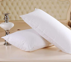 Microfiber Extra Soft White Pillows, Pillows For Sleeping - 40x60 Cm | Bed Pillow, Rectangular Deign, For Neck & Shoulder, Head Pain Relief - Pack Of 2