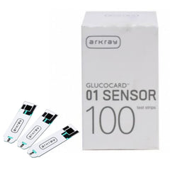 Arkray Glucocard 01 Sensor 100 Strips Pack | Bottle-Pack - Made In India, Japanese Technology