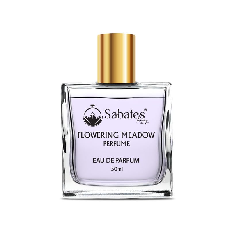 Sabates Flowering Meadow Eau De Parfum 50ml 1.6 Fl.oz. | Long Lasting Beachy Fragrance For Women