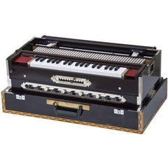 Harmonium Musical Instrument - 11 Scale Changer, Set Of 3 Special Reeds (Base, Male & Female), 3½ Octaves, Total 37 Keys | Keyboard Cover With Lock