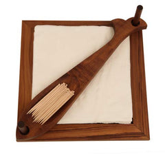 Brown Sheesham Wood Tissue Cum Toothpick Holder | Napkin Stand, Tissue Paper Holder - Tableware Table Top Holder