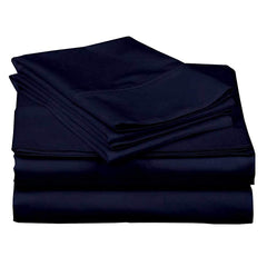 100% Microfiber Double Bedsheet With 2 Pillow Cover - 90 X 100 Inches, Navy Blue | Luxury & Durability | Lightweight Fabric Suitable For Warmer Seasons & Less Chilly Nights