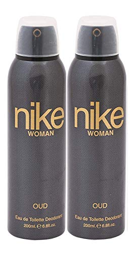 Nike Oud Eau De Toilette Deodorant Body Spray 400ml 13.5 Fl.oz. Pack Of 2 | Perfect Valentine Gift For Girlfriend