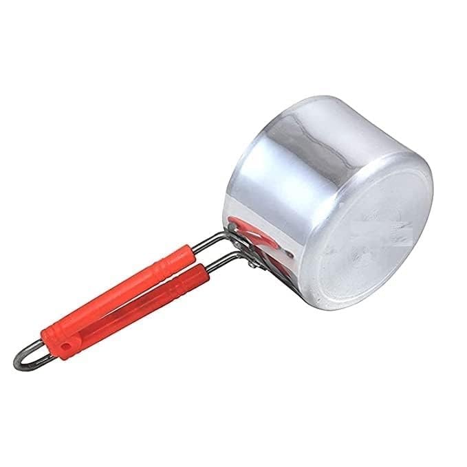 Silver Aluminium Saucepan - 1 Liter | Pure Aluminium Sauce Pan, Tea Pan Or Milk Pan