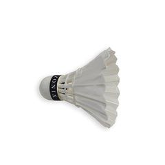 Zonix Premium Feather Shuttlecocks , Superior Flight And Durability | White , Pack Of 6