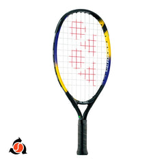 Yonex KYRIOS JUNIOR 19 Hard Tennis Racquet, Strung, Colour - Yellow & Navy, Material - Carbon Fibre