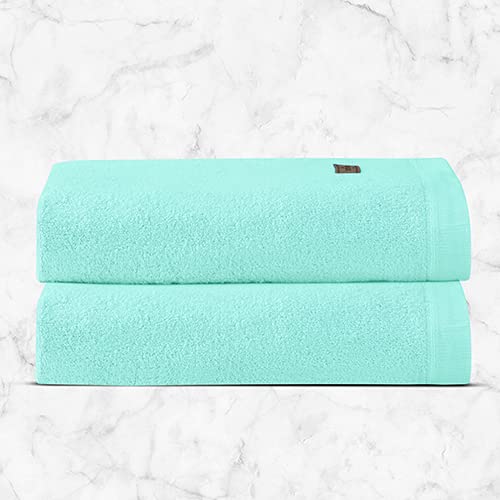 Spread Spain Bamboo Bath Towels 360 Gsm | Large Size Bamboo Bath Towel High Absorbent & Soft Bath Towel For Men & Women 2 Piece (Mint)