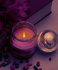 ROSE PINK FRAGRANCE JAR CANDLE SET OF 1 | PERFECT FOR COUPLES DATE CANDLES