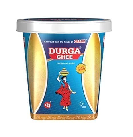 Pure Natural Buffalo Ghee By Durga Ghee | Rich In Protein & Fiber Healthy Desi Ghee Good For Cooking | (500ml) 16.9 Ounce | Jar Pack