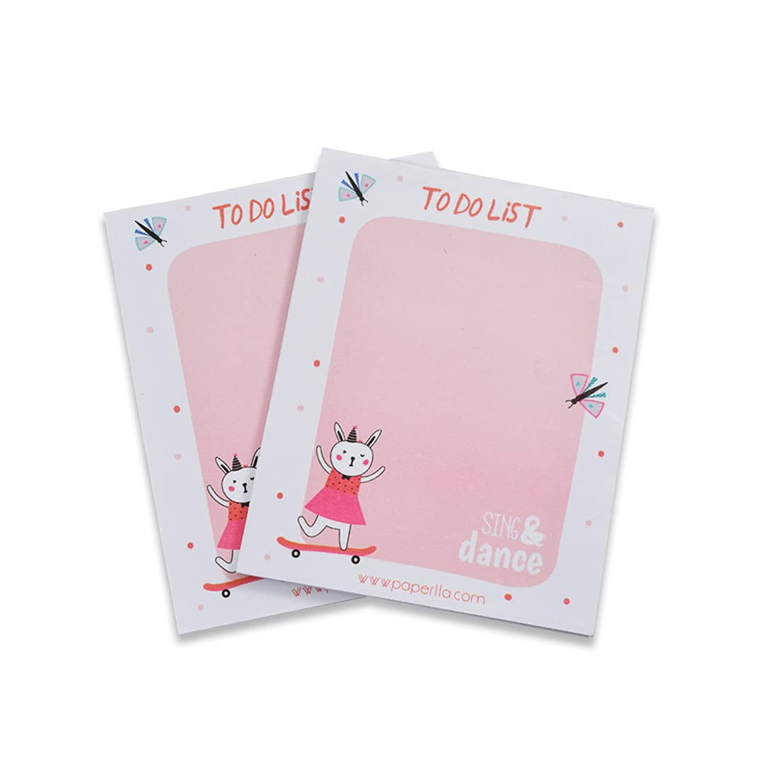 Collections To Do List Notepad, Tear-Off Pad, Memo Pad For Shopping Lists (Blush Pink) Pack Of 12