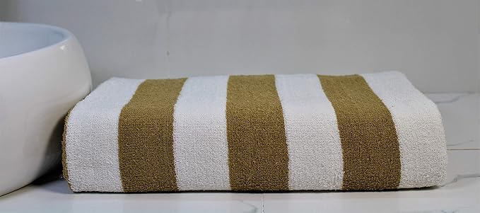 Sharan Elegance Dry Ultra Soft Pure Cotton 500 Gsm Jumbo Size Terry Towel - Set Of 4 (Brown)