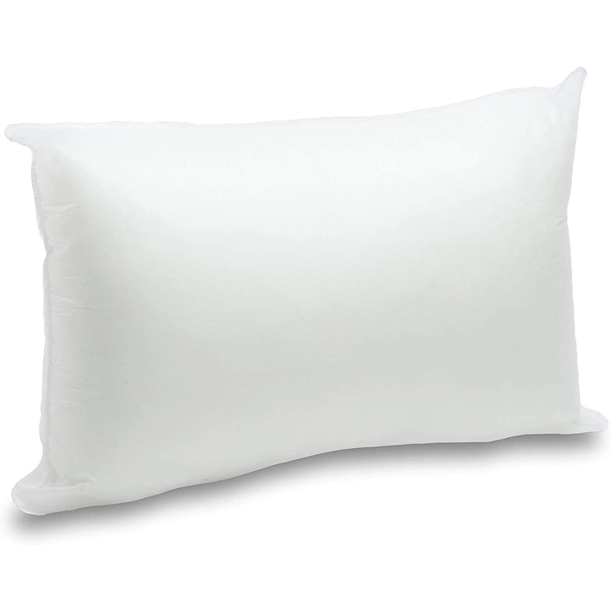 Microfiber Pillow Filler, Bed Pillow, Neck Support - 16x24 Inch, White | Rectangular Deign, For Need Neck & Shoulder Support, Side Sleeper, Back, Stomach Sleeper - 1 Piece