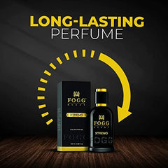 Fogg Scent Xtremo Eau De Parfum For Men 100ml 3.4 Fl.oz. | Long Lasting Fresh Fragrance For Men