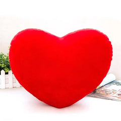 Heart Pillow, Heart Shape Throw Pillow, For Kids Room, Red - 11 X 11 Inch | Fluffy Heart Decorative Pillows, Cute Plush Pillow, Home Decorative For Living Room, Girls Bedroom, Washable
