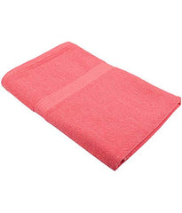 North Field Bath Towel 1000 Gsm | Extra Soft & Absorbent, Durable Bath Towel (Pink & Orange) - Set Of 2