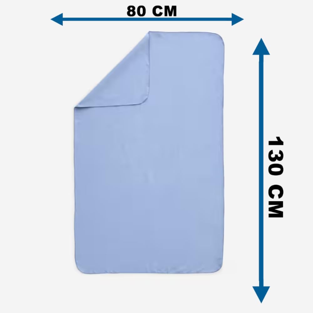 Quick Dry Large Size Microfibre Bath Towel 400 Gsm (Blue)