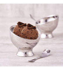 Chrome Stainless Steel Ice Cream Dessert Bowl With Spoon - Set Of 2 | Corporate Gifting For Diwali - Dessert Cups For Ice Cream