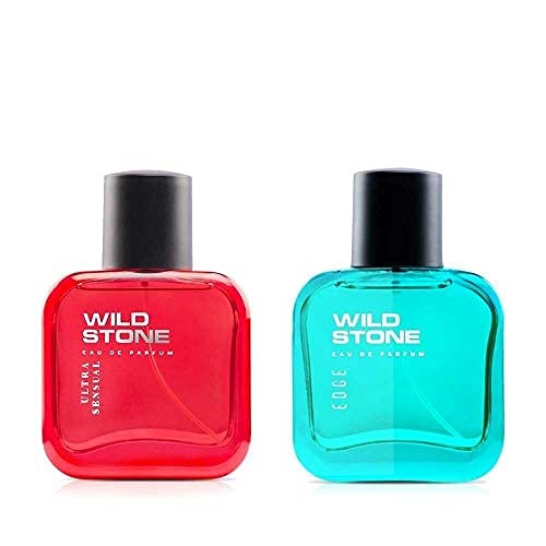 Wild Stone Edge & Ultra Sensual Eau De Perfume For Men 60ml 2.0 Fl.oz. | Long Lasting Fragrance