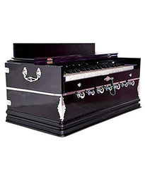 Musical Instrument Harmonium - 7 Stopper (5 Stops 2 Drones), Total 39 Keys, 3 1/4 Octave, Two Reeds (Base- Male) | Two Side Carry Handles, Jaali Frame On Keys