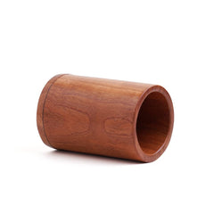 Brown Neem Wooden Tumbler For Drinking Water, Juices 5.9 Inch Tumbler, 148 Grams - Set Of 1 Tumbler, Anti-Bacterial - Made Of Neem Wood