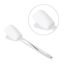 Silver Stainless Steel Sigma King Small Plain Turner, 25 Cm | Easy To Clean & Dishwasher Safe