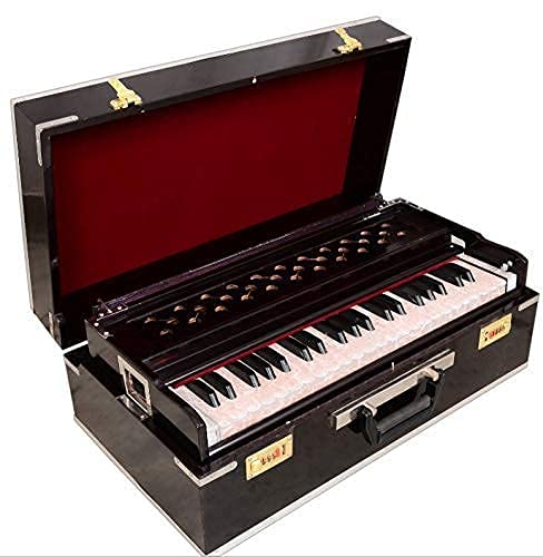 Light Weight Harmonium - Double Fold Bellow, 42 Keys, Two Reeds (Bass-Male), 440 Tuned | Handmade Instrument