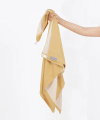 Doctor Towels, Banana Double Cloth Bath Towel, Super Soft & High Absorbency Towels For Sensitive Skin, Quick Dry Towels For Bath Large Size Pack Of 2 (Orange & Gold)