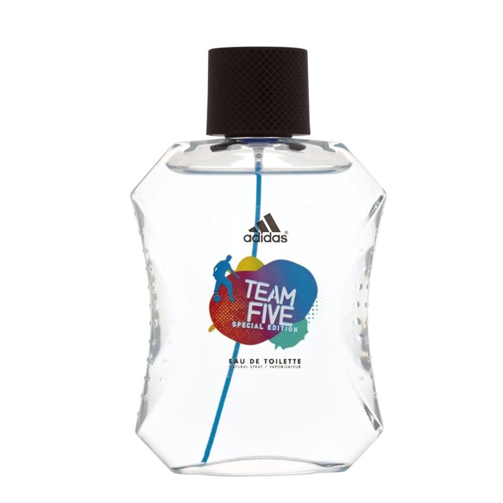 Adidas Team Five Special Edition Eau De Toilette Spray 100ml 3.4 Fl.oz. Long Lasting | Masculine Fragrance