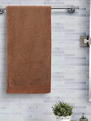 Elstone Home Extra Large Egyptian Cotton Soft Fabrics Bath Towel 500 Gsm (Brown)