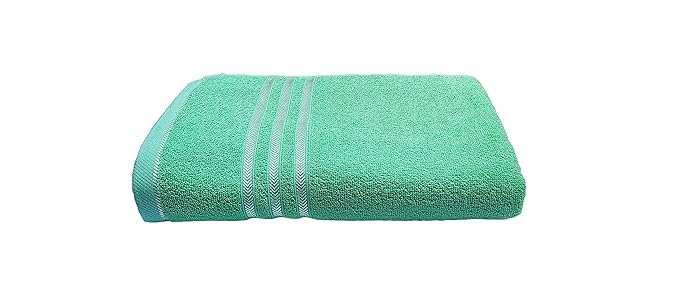 Hanorix 100% Cotton Large Size Bath Towel 450 Gsm | Soft Bath Towel For Men & Women Ultra Absorbent Cotton Towel Soft & Absorbent Towel (Mine Green)