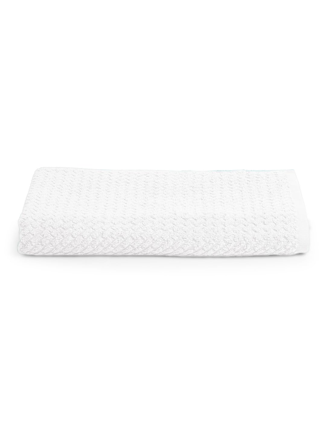 Spaces 100% Cotton Large Size Bath Towel 450 Gsm | Super Absorbent, Quick Dry, Ultra Soft Bath Towel | Dobby Solid Design (White)