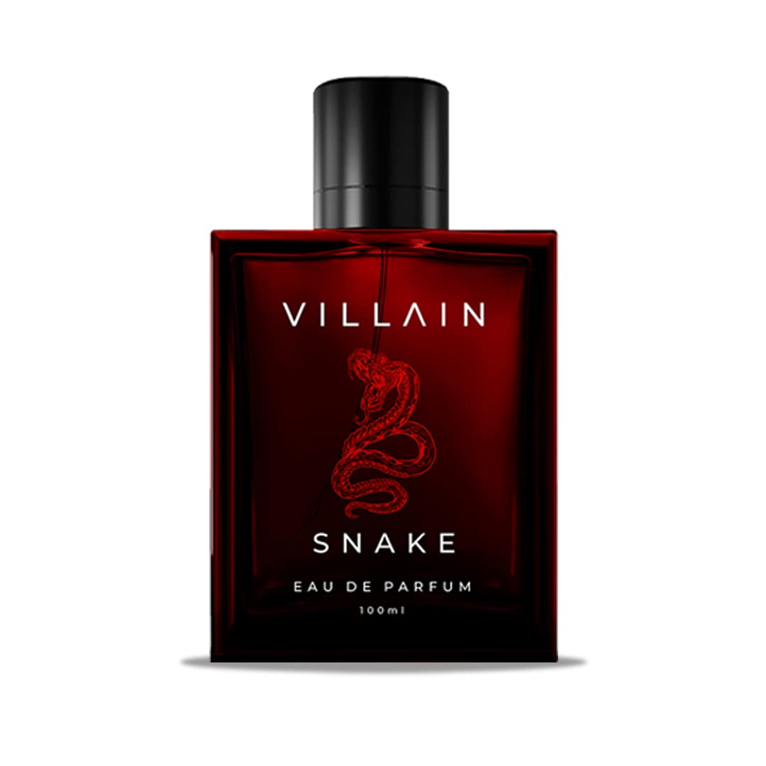 Villain Snake + Oud Eau De Parfum 100ml 3.4 Fl.oz. Each Pack Of 2 | Strong, Smoky, Sexy & Masculine Fragrance