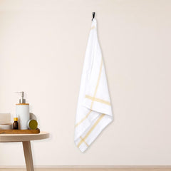 Thirsty Towel By Doctor Towels 600 Gsm | Double Cloth Cotton Bath Towel Quick Dry, Super Soft, High Absorbent | Yellow - Green (Pack Of 2)