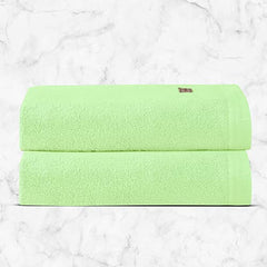 Spread Spain Bamboo Bath Towels 360 Gsm | Large Size Bamboo Bath Towel High Absorbent & Soft Bath Towel For Men & Women 2 Piece (Lime)