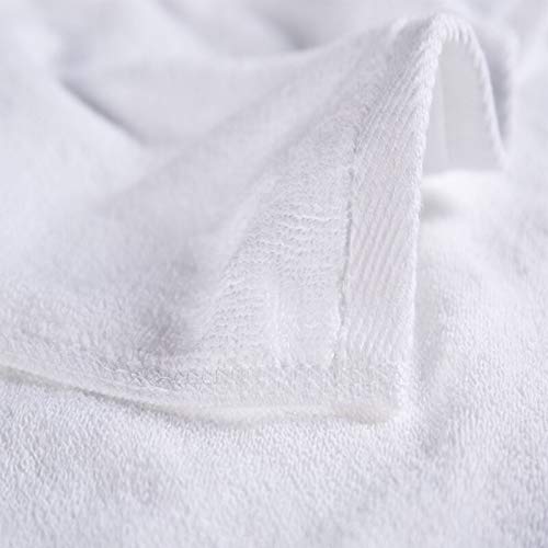 Sanjeev Textiles Hotel White Color Super Soft 100% Cotton Full Size Quick Absorption & Faster Drying Towel Luxury Bath Towel 760 Gsm