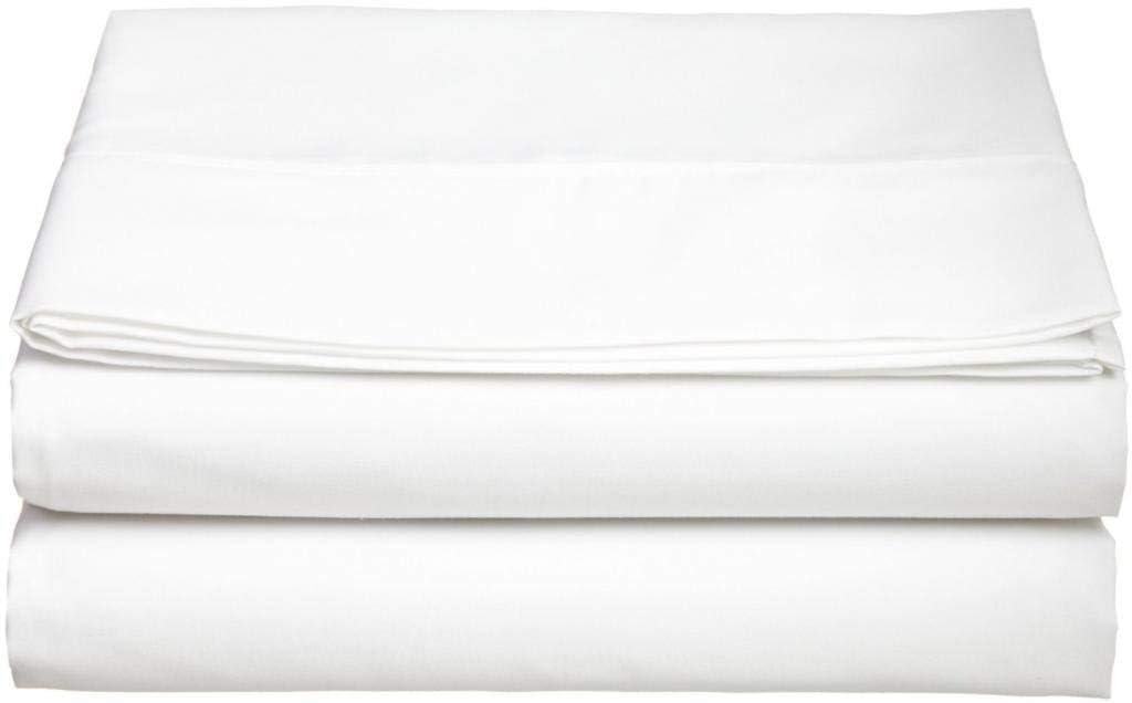 Double Bedsheets With 2 Pillow Covers - 81 X 96 Inches, White | 750 Thread Count Sateen Finish Luxuries - Ideal For Guest Room, Hotel Quality | 3 Piece Bed Sheet