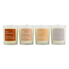 HAND POURED CANDLE FRAGRANCE SOYS WAX VOTIVE GLASS CANDLES AROMA GIFT SET