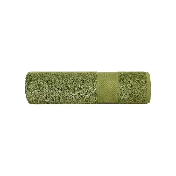 Hanorix 100% Cotton Large Size Bath Towel 900 Gsm | Soft Bath Towel For Men & Women Ultra Absorbent Cotton Towel Soft & Absorbent Towel (Green) - Pack Of 2