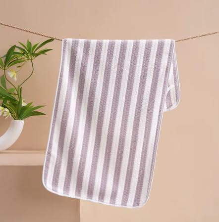 Homecloud Ultra Soft Bath & Face Towel 400 Gsm | 3x Softer Than Cotton Towels Highly Absorbent & Ultra Fast Dry Perfect For Home, Pool, Spa & Gym | Set Of 2 (Light Purple)